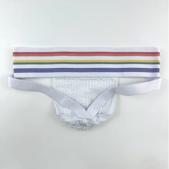Jockmail Extra Wide Waistband Rainbow Jockstrap Large - Picture 6 of 12